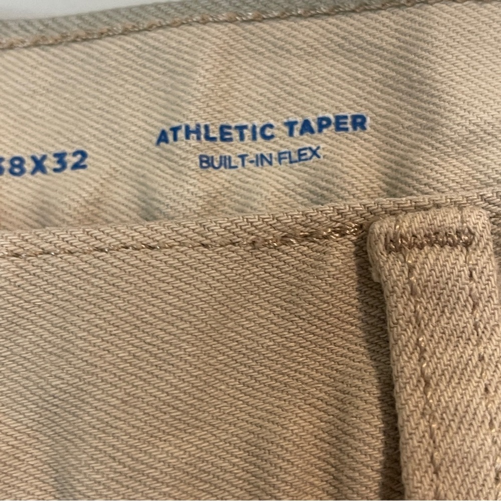 Old Navy Men's Tan Athletic Taper Jeans - Picture 5 of 6